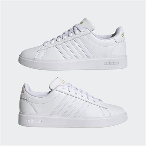 adidas white grand court shoes